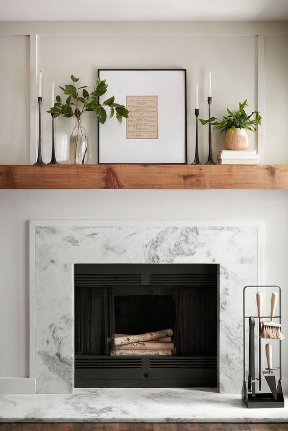 Styling a mantle by Kimberlee Marie Interior Design in WA
